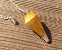 Load image into Gallery viewer, MOOKAITE JASPER Natural Stone Gemstone Faceted Pendulum