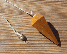 Load image into Gallery viewer, CAMEL JASPER Natural Stone Gemstone Faceted Pendulum