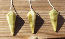 Load image into Gallery viewer, VASONITE (VESUVIANITE)  Natural Stone Gemstone Faceted Pendulum