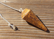 Load image into Gallery viewer, CALLIGRAPHY STONE (Miriam Stone)   Natural Stone Gemstone Faceted Pendulum