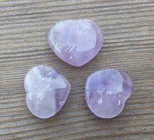Load image into Gallery viewer, NATURAL AMETHYST Gemstone Puffy Heart 30-35mm