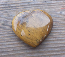 Load image into Gallery viewer, NATURAL TIGER EYE Gemstone Puffy Heart 30-35mm