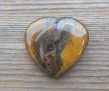 Load image into Gallery viewer, NATURAL TIGER EYE Gemstone Puffy Heart 30-35mm