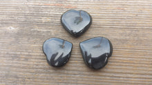 Load image into Gallery viewer, NATURAL OBSIDIAN Gemstone Puffy Heart 30-35mm
