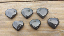 Load image into Gallery viewer, NATURAL OBSIDIAN Gemstone Puffy Heart 30-35mm