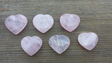 Load image into Gallery viewer, NATURAL ROSE QUARTZ Gemstone Puffy Heart 30-35mm