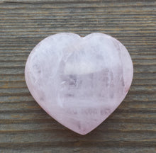 Load image into Gallery viewer, NATURAL ROSE QUARTZ Gemstone Puffy Heart 30-35mm