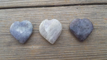 Load image into Gallery viewer, NATURAL IOLITE Gemstone Puffy Heart 30-35mm