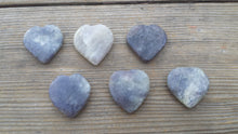 Load image into Gallery viewer, NATURAL IOLITE Gemstone Puffy Heart 30-35mm