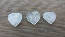 Load image into Gallery viewer, NATURAL CLEAR QUARTZ Gemstone Puffy Heart 30-35mm