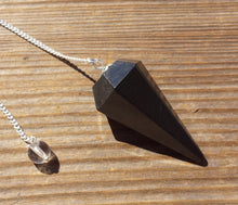 Load image into Gallery viewer, ONYX Natural Stone Gemstone Faceted Pendulum