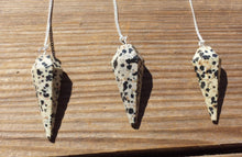 Load image into Gallery viewer, DALMATIAN JASPER Natural Stone Gemstone Faceted Pendulum