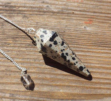 Load image into Gallery viewer, DALMATIAN JASPER Natural Stone Gemstone Faceted Pendulum