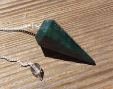 Load image into Gallery viewer, BLOODSTONE Natural Stone Gemstone Faceted Pendulum