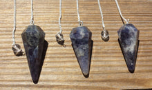 Load image into Gallery viewer, BLUE AVENTURINE Natural Stone Gemstone Faceted Pendulum