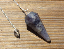 Load image into Gallery viewer, BLUE AVENTURINE Natural Stone Gemstone Faceted Pendulum