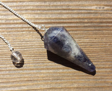 Load image into Gallery viewer, BLUE AVENTURINE Natural Stone Gemstone Faceted Pendulum