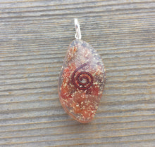 Load image into Gallery viewer, ORGONE CARNELIAN Gemstone Eye Shaped Pendant Orgone (One)