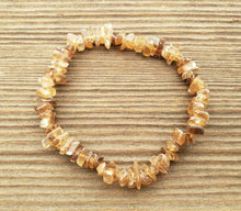 Load image into Gallery viewer, HONEY CALCITE Natural Stone Gemstone Stretchy Chip Bracelet