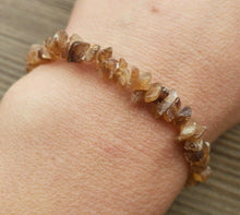 Load image into Gallery viewer, HONEY CALCITE Natural Stone Gemstone Stretchy Chip Bracelet