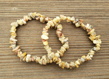 Load image into Gallery viewer, CRAZY LACE AGATE Natural Stone Gemstone Stretchy Chip Bracelet