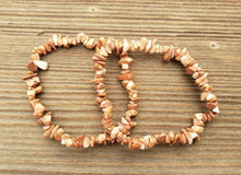 Load image into Gallery viewer, RED MALACHITE Natural Stone Gemstone Stretchy Chip Bracelet