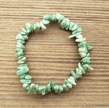 Load image into Gallery viewer, VERDITE Natural Stone Gemstone Stretchy Chip Bracelet