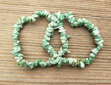 Load image into Gallery viewer, VERDITE Natural Stone Gemstone Stretchy Chip Bracelet
